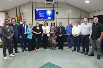 Foto - Sessão Solene de entrega do Troféu Mulher Cidadã 2024