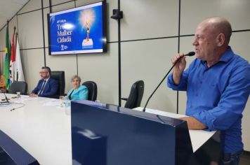 Foto - Sessão Solene de entrega do Troféu Mulher Cidadã 2024