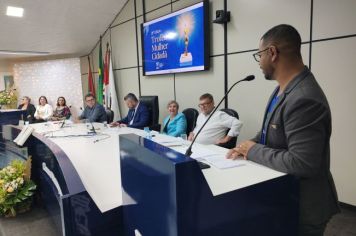 Foto - Sessão Solene de entrega do Troféu Mulher Cidadã 2024