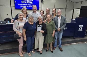 Foto - Sessão Solene do Troféu Líder Comunitário Arcelino Albrecht e Menção Honrosa ao Servidor Público Municipal Aposentado - 09/12/24