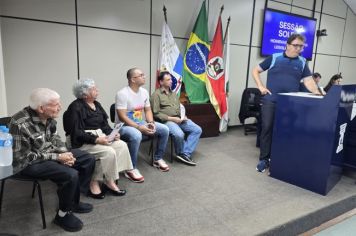 Foto - Sessão Solene do Troféu Líder Comunitário Arcelino Albrecht e Menção Honrosa ao Servidor Público Municipal Aposentado - 09/12/24