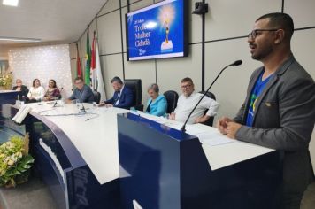 Foto - Sessão Solene de entrega do Troféu Mulher Cidadã 2024