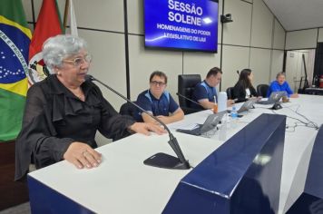 Foto - Sessão Solene do Troféu Líder Comunitário Arcelino Albrecht e Menção Honrosa ao Servidor Público Municipal Aposentado - 09/12/24