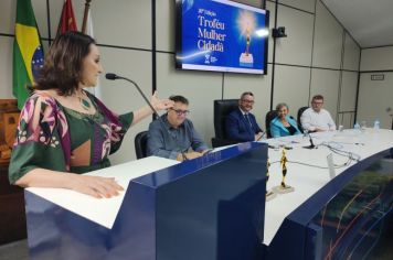 Foto - Sessão Solene de entrega do Troféu Mulher Cidadã 2024