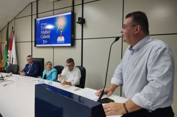 Foto - Sessão Solene de entrega do Troféu Mulher Cidadã 2024