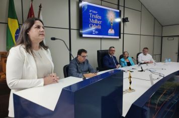 Foto - Sessão Solene de entrega do Troféu Mulher Cidadã 2024