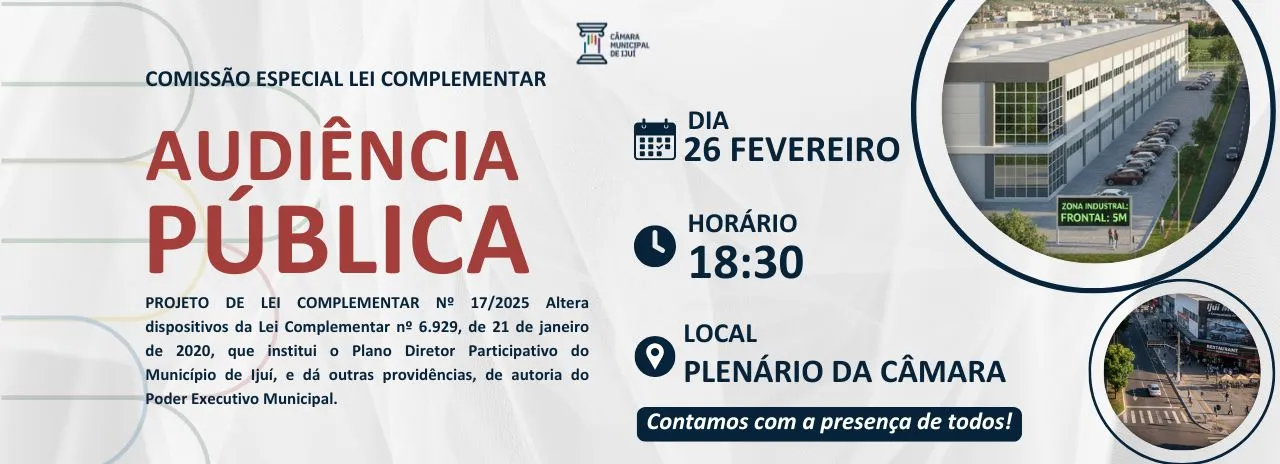 AUDIÊNCIA PÚBLICA SOBRE O PLANO DIRETOR