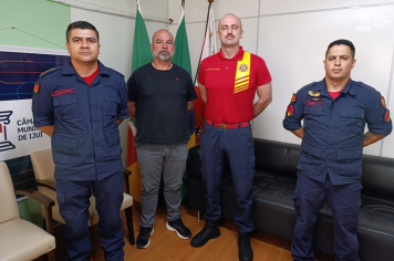 Corpo de Bombeiros de Ijuí apresenta demandas ao Legislativo Municipal