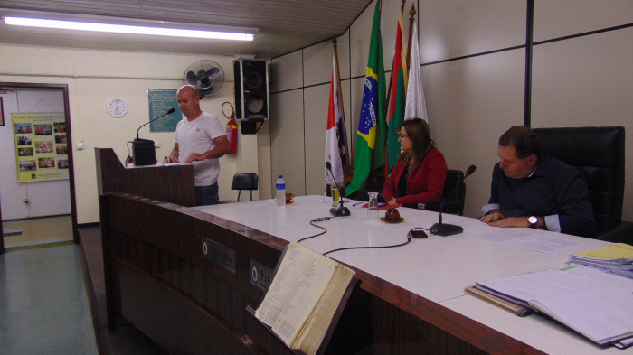 Sessão contou com a presença do Coordenador Municipal de Esportes