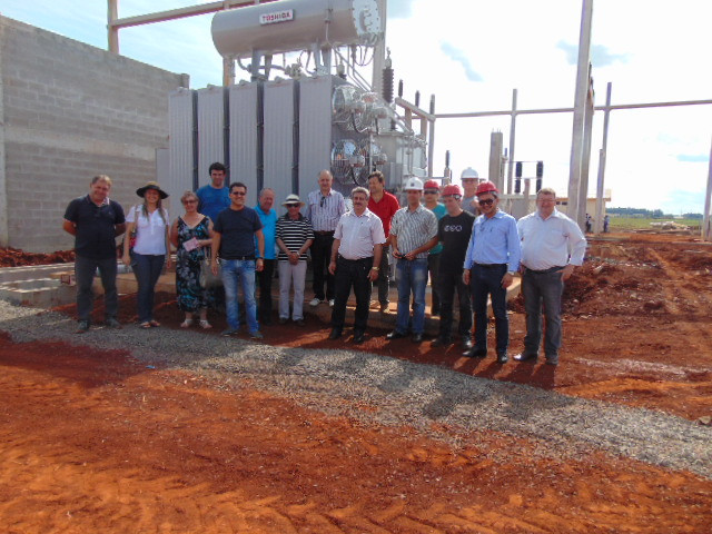 Vereadores visitam as obras da nova subestação do Demei